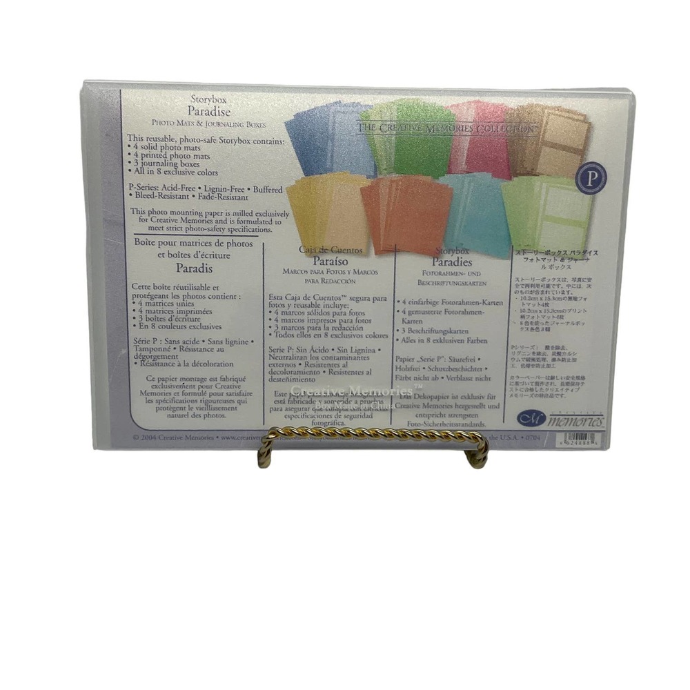 Creative Memories Storybox Paradise Photo Mats & Journaling Boxes